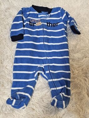 Carters Child Of Mine Newborn Little Brother  Sleep N Play Footed Sleeper